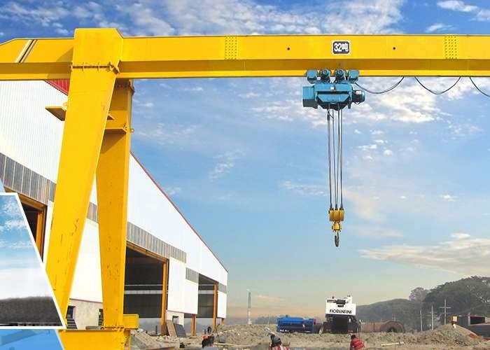 7M40M Span Truss Beam Enige Kraan van de Balkbrug 10 Ton For Cement Plant