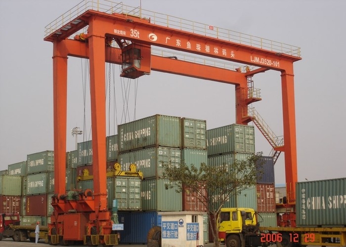 ODM A6 Kraan 15.4M18.2M van de Havencontainer Lift Container Gantry-Kranen met Verspreider