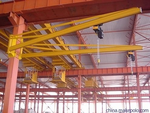 BZ0.5 aan BZ8-Dokmuur die Jib Cranes Long Movement Without-Vloerruimte reizen